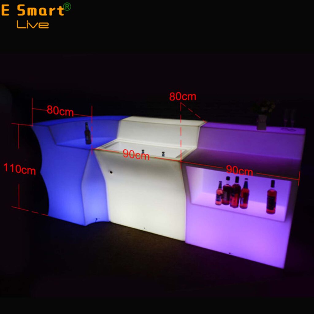 illuminated Restaurant Led Bar Counter
