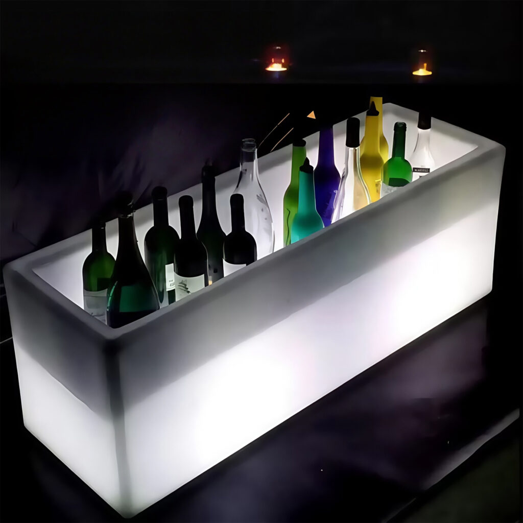 led Light Wine Cooler Ice Bucket Product