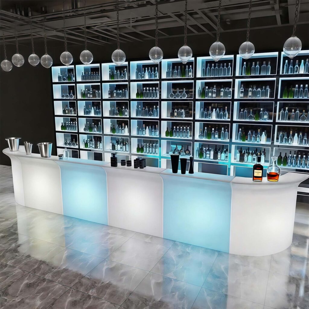 outdoor Portable Led Furniture Bar Counter Table