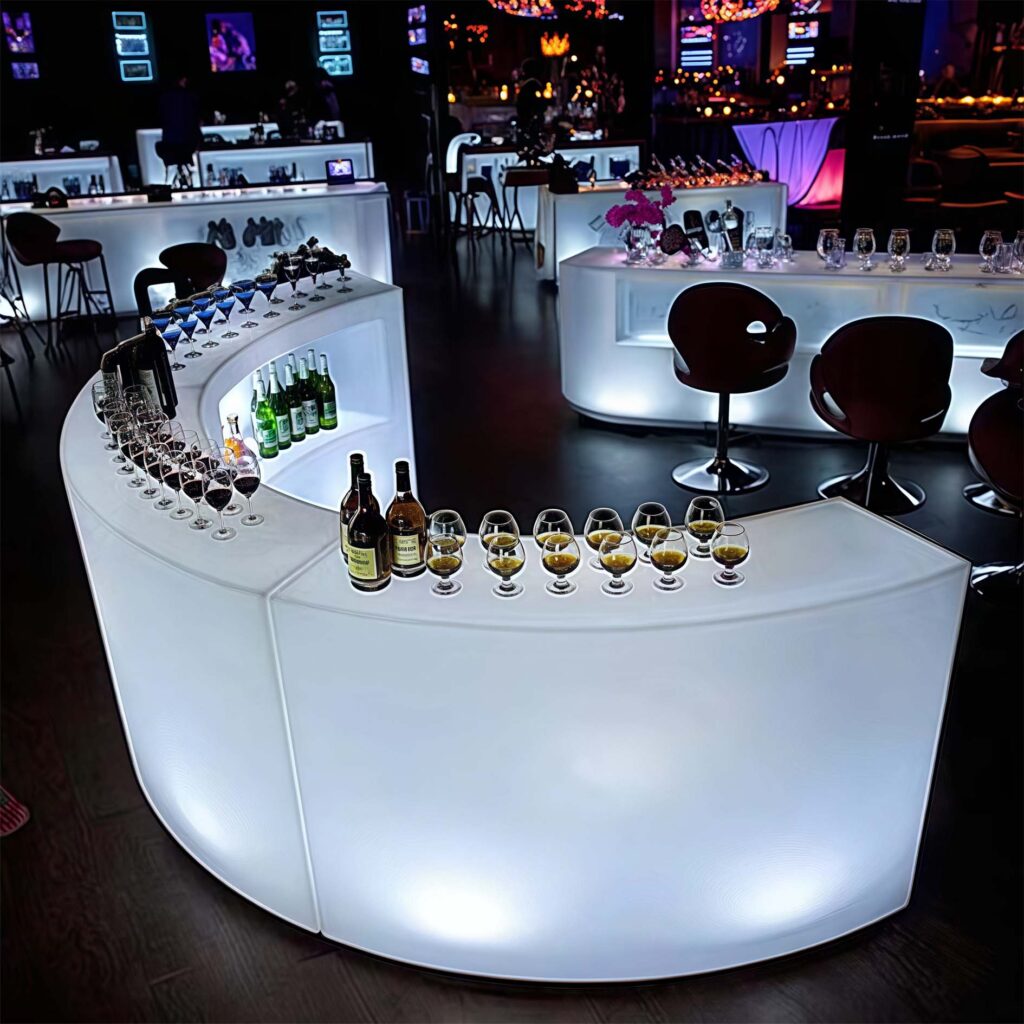 Portable Led Furniture Bar Counter Table For Event