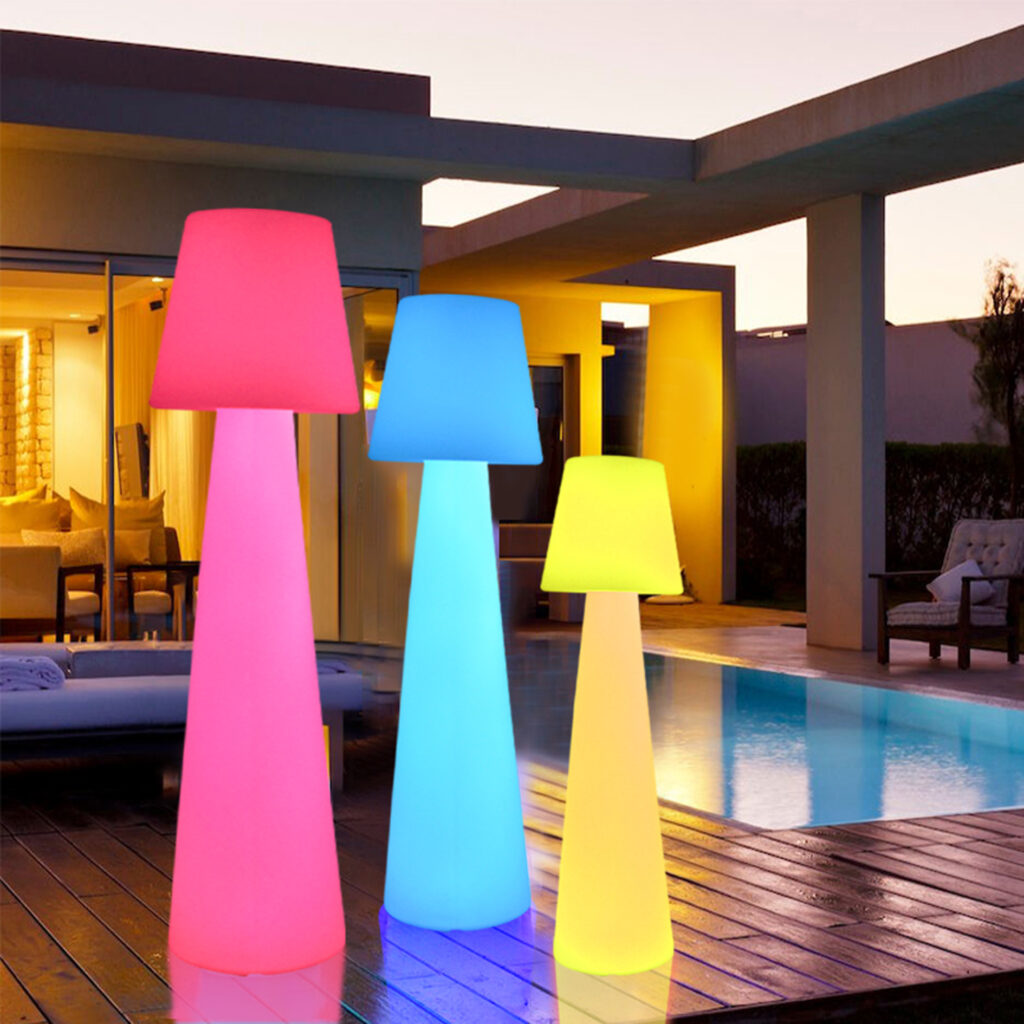 led glass christmas tree