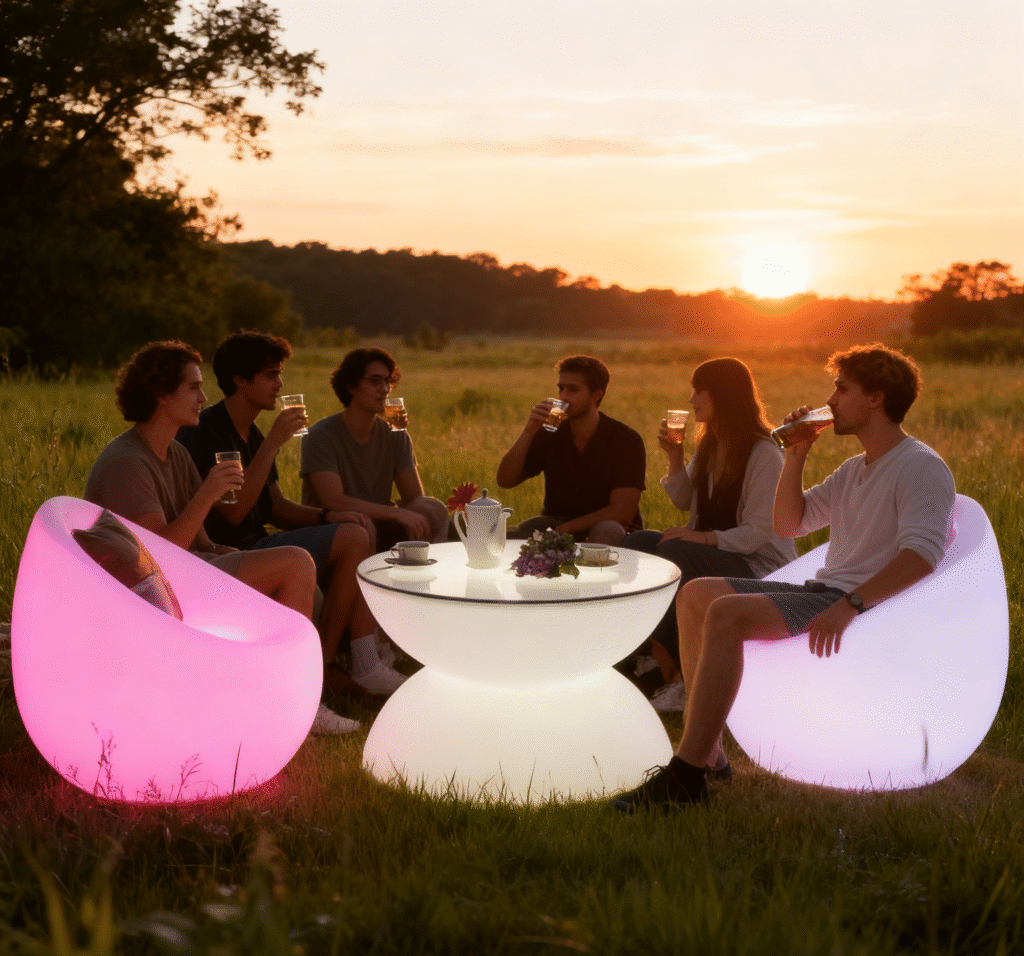 led panel furniture design